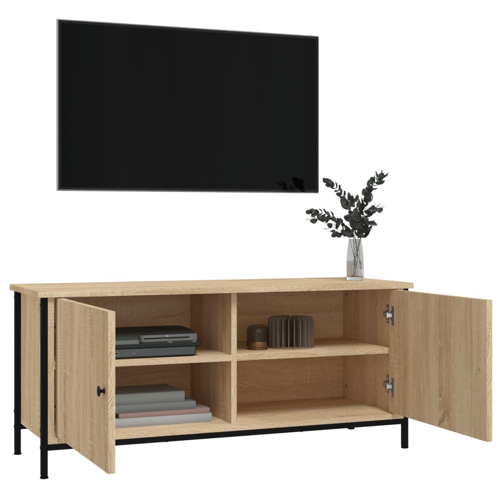 TV-Møbel Sonoma Eik TV-benk med dører 102x35x45 cm