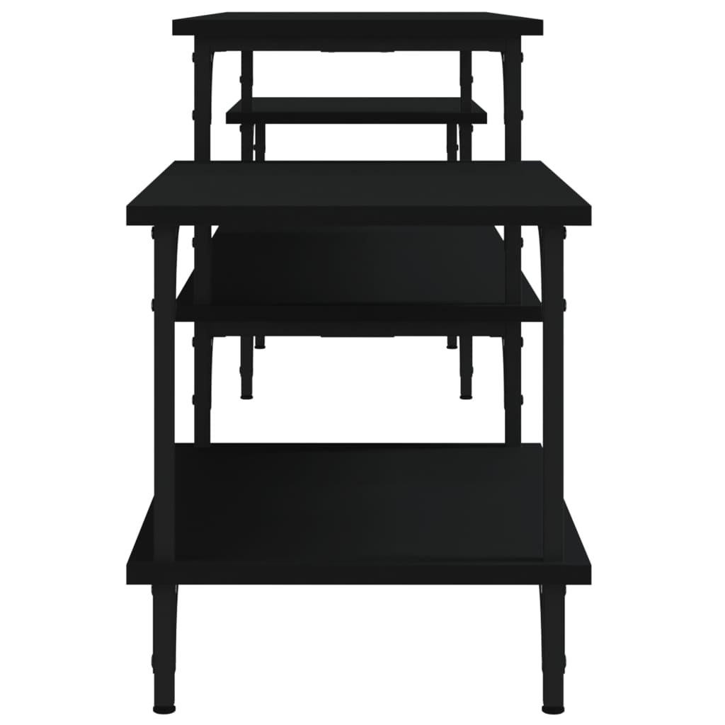 TV-Møbel Svart TV-benk 197x35x52 cm