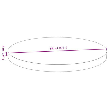 Bordplate Ø90x4 cm bambus