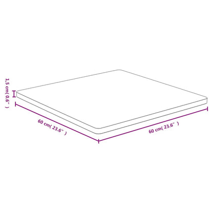 Bordplate 60x60x1,5 cm bambus