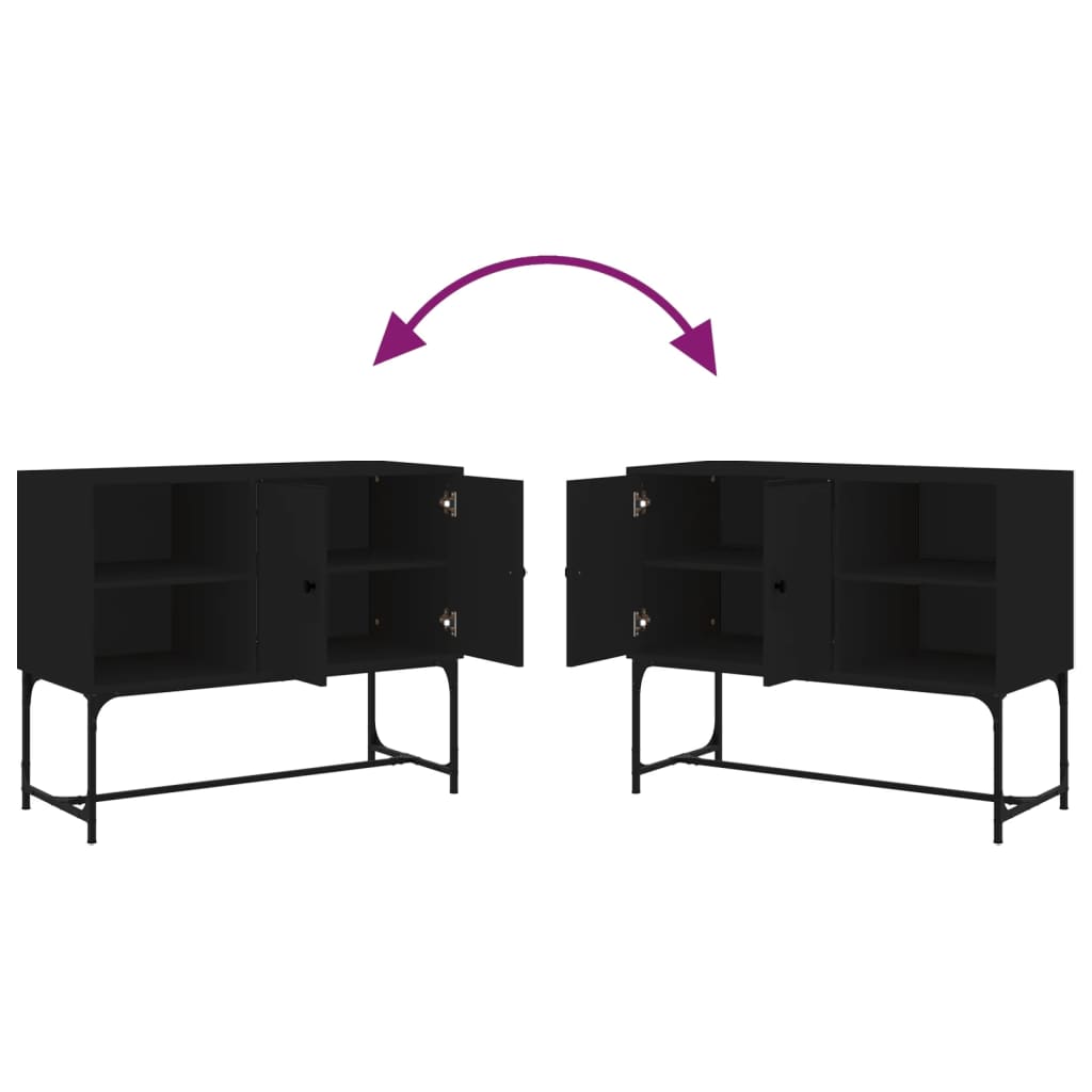 Skjenk Svart 100x40x79,5 cm