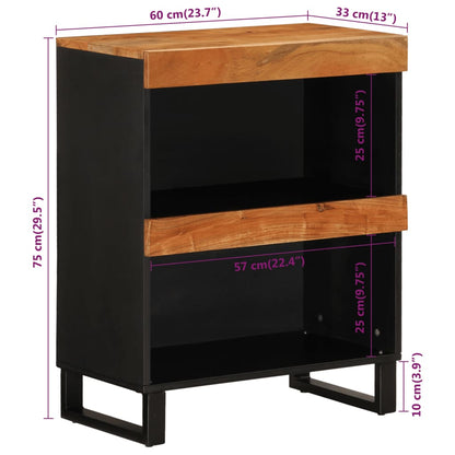 Sidebord Tre  60x33x75 cm heltre akasie