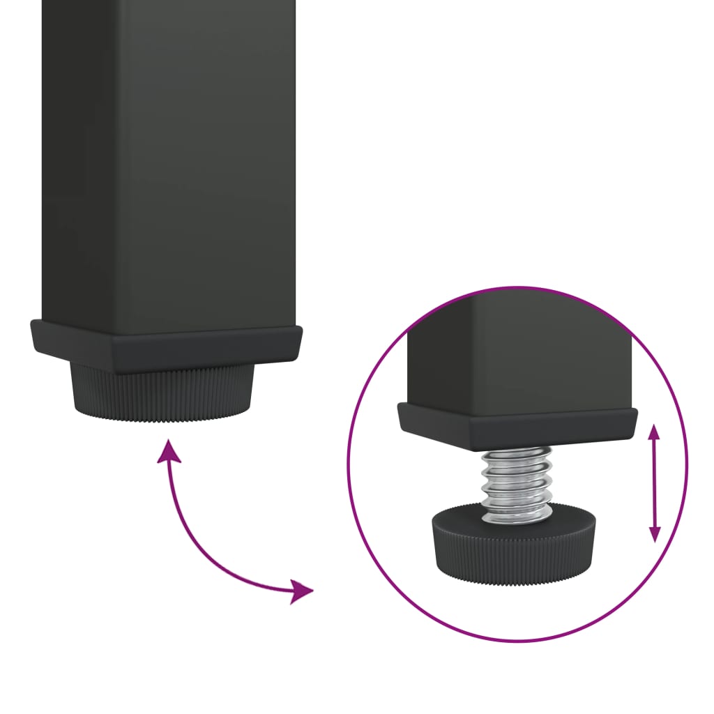Skap Svart 90x40x180 cm glass