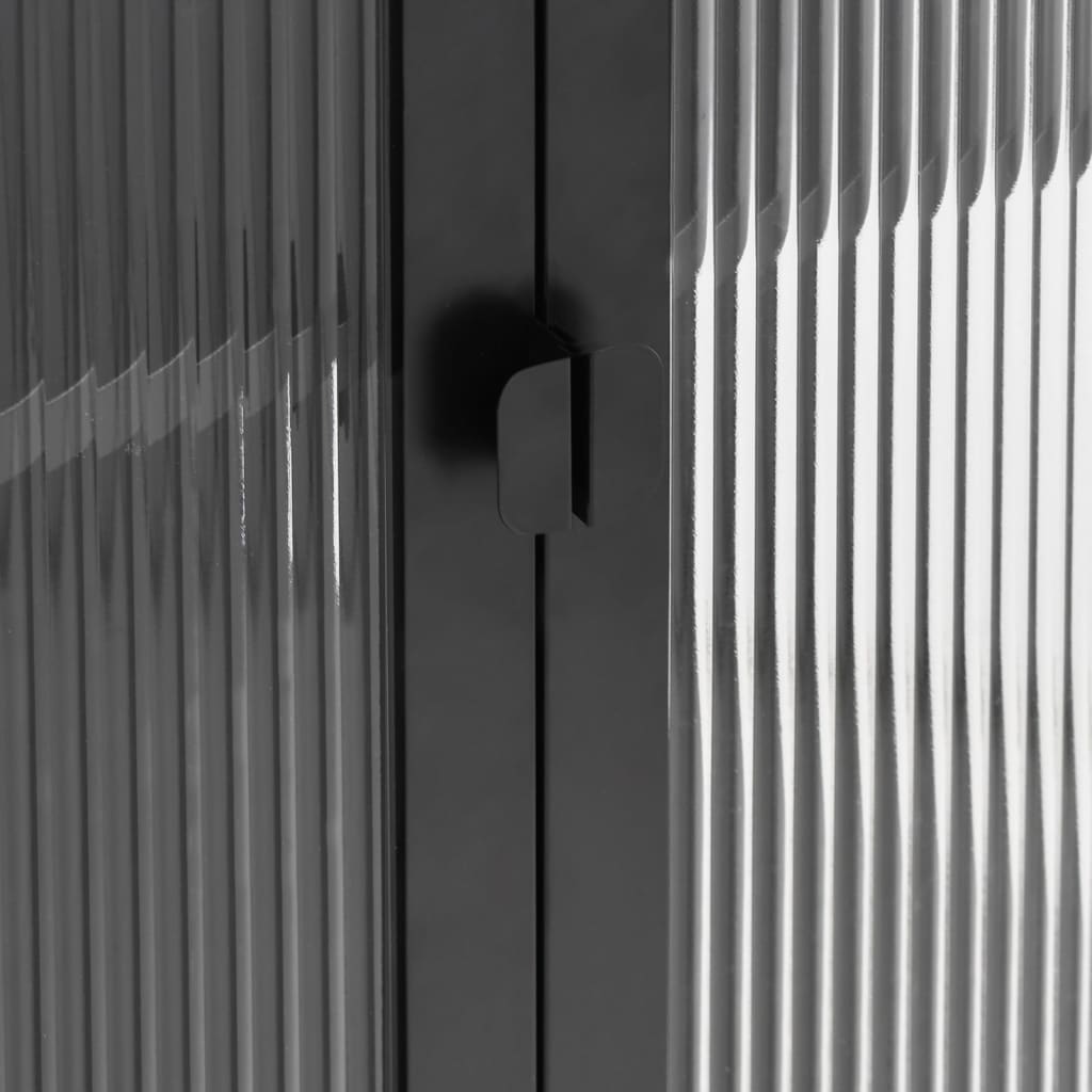 Skap Svart 85x40x180 cm glass