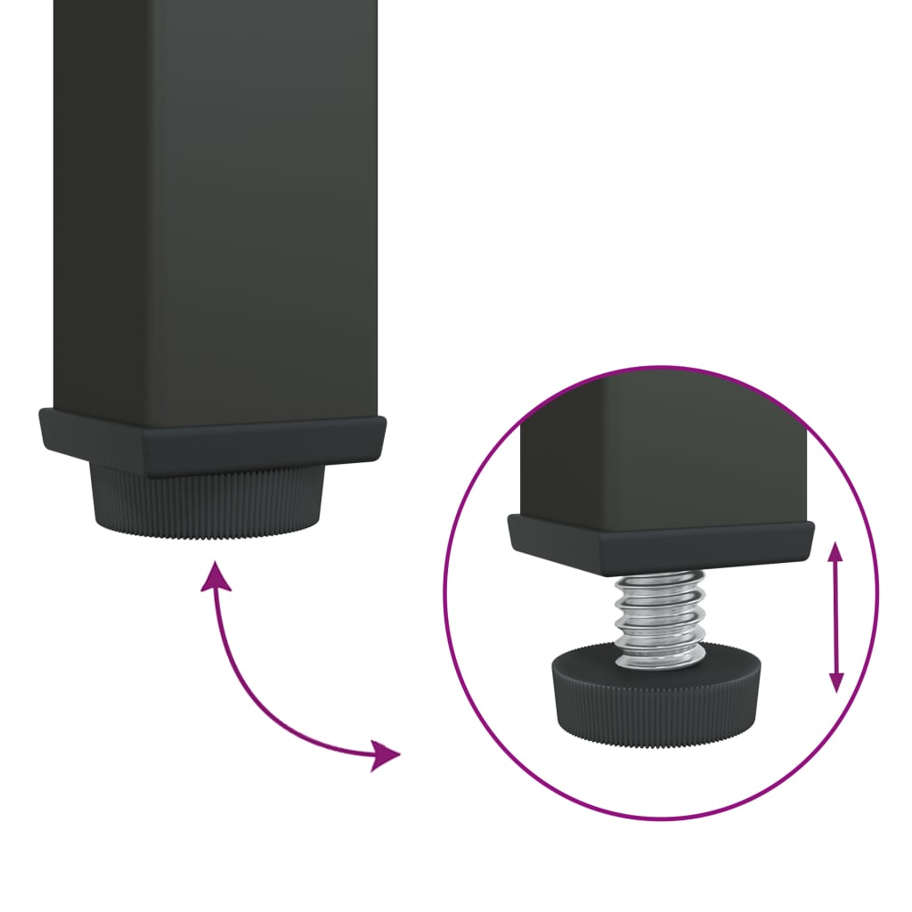 Skap Svart 85x40x180 cm glass