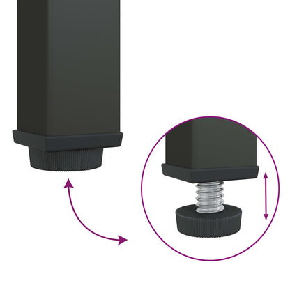 Skap Svart 85x40x180 cm glass