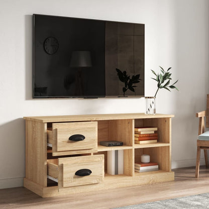 TV-benk sonoma eik 102x35,5x47,5 cm konstruert tre