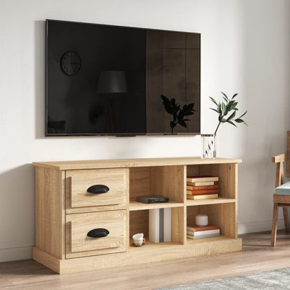 TV-benk sonoma eik 102x35,5x47,5 cm konstruert tre