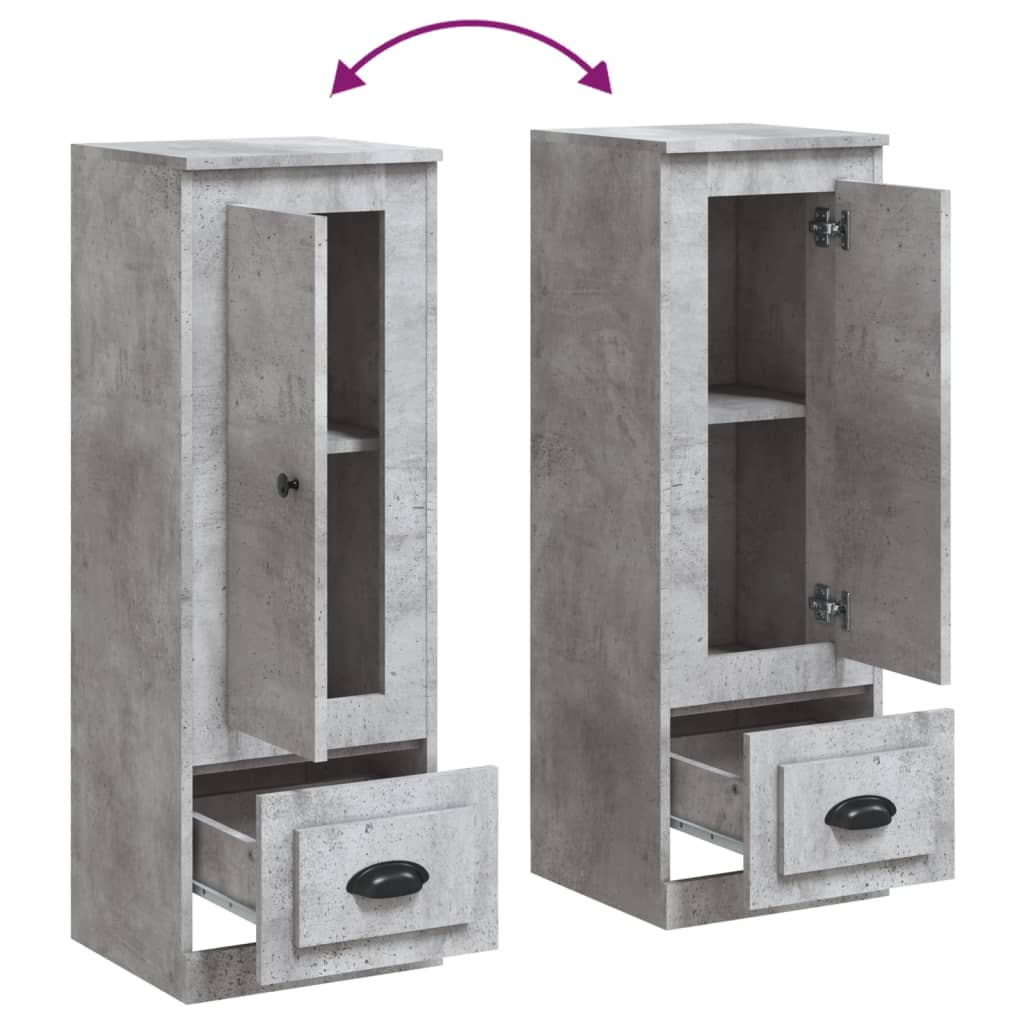 Skap Betonggrå 36x35,5x103,5 cm