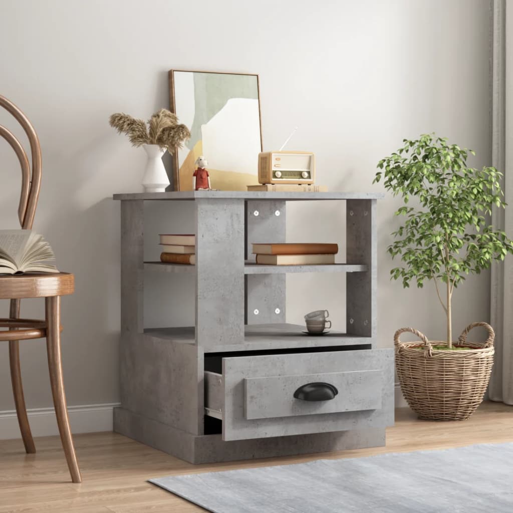Sidebord Betonggrå 50x50x60 cm