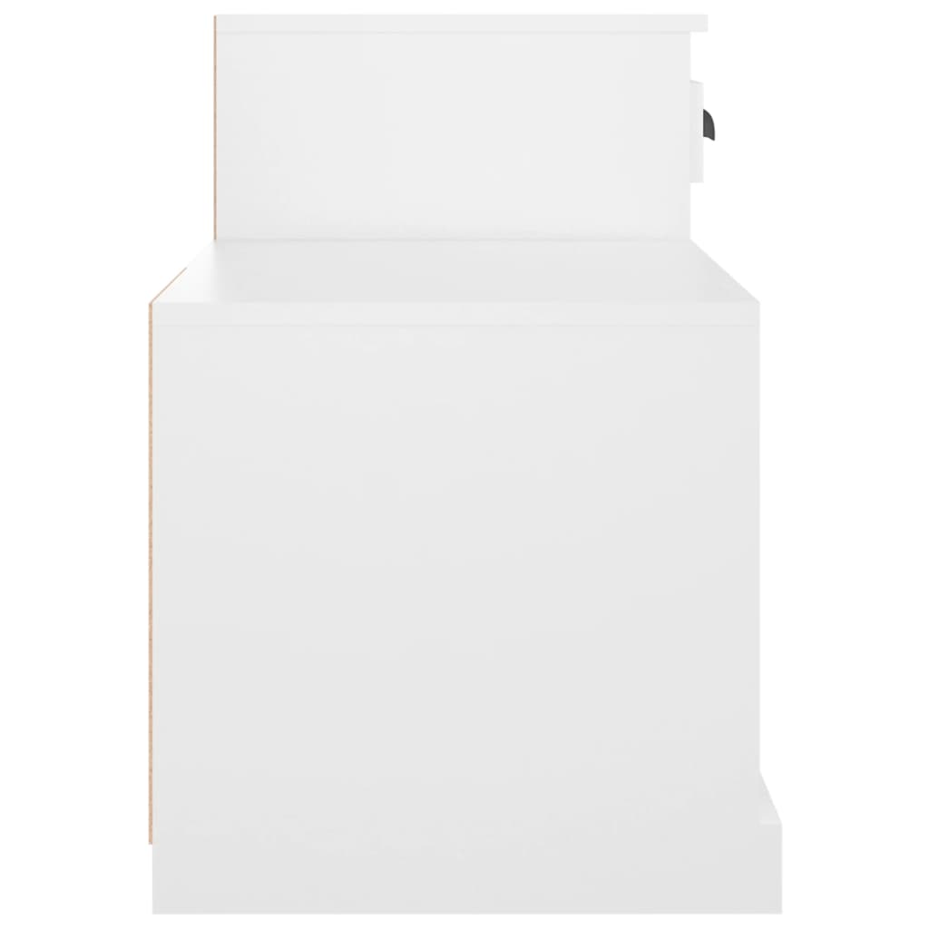 Skoskap Skohylle Skobenk Hvit 100x42x60 cm