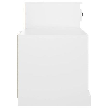 Skoskap Skohylle Skobenk Hvit 100x42x60 cm