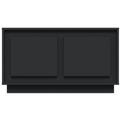 TV-benk svart 80x35x45 cm konstruert tre