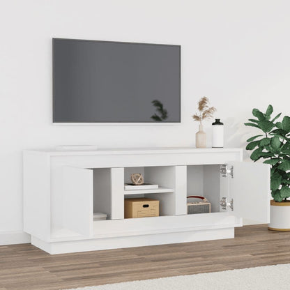 TV-Møbel Hvit TV-benk 102x35x45 cm
