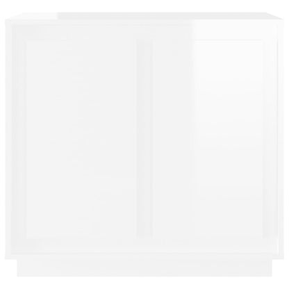 Skjenk Høyglans Hvit 80x34x75 cm