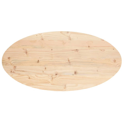 Bordplate 90x45x2,5 cm heltre furu oval