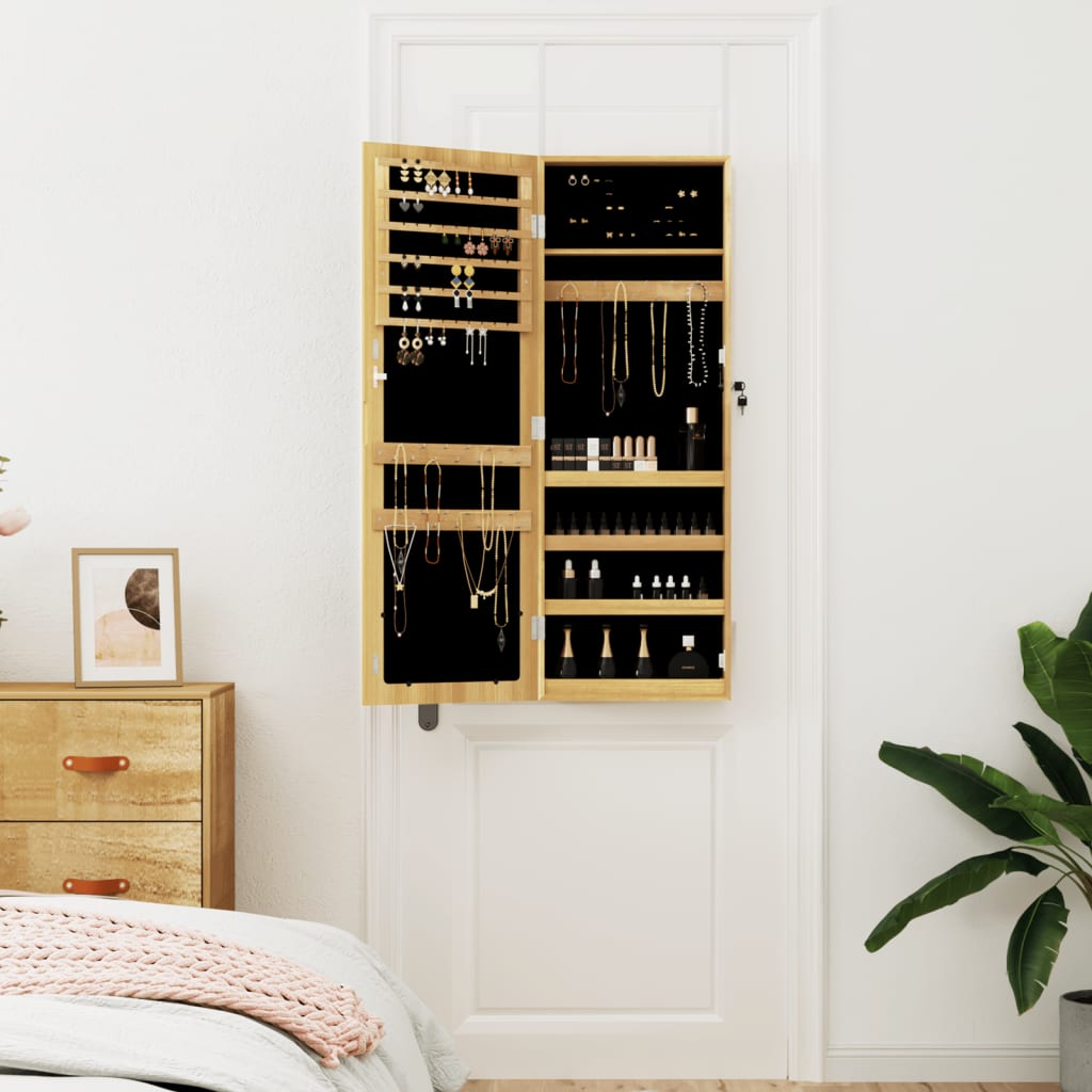 Smykkeskap Tre Vegghengt speil 37,5x10x106 cm