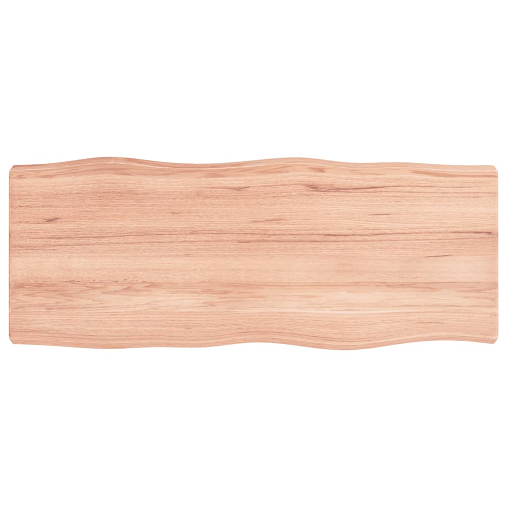 Bordplate lysebrun 100x40x(2-6)cm behandlet heltre naturlig