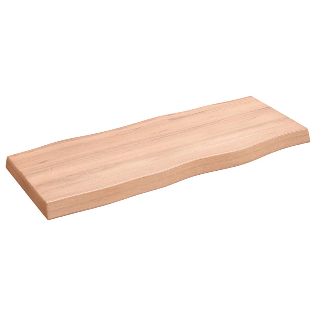 Bordplate lysebrun 100x40x(2-6)cm behandlet heltre naturlig