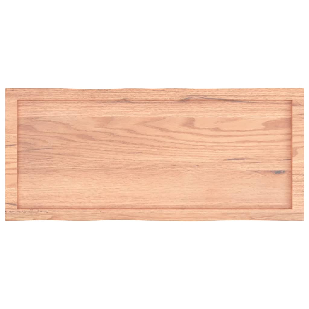 Bordplate lysebrun 100x40x(2-6)cm behandlet heltre naturlig