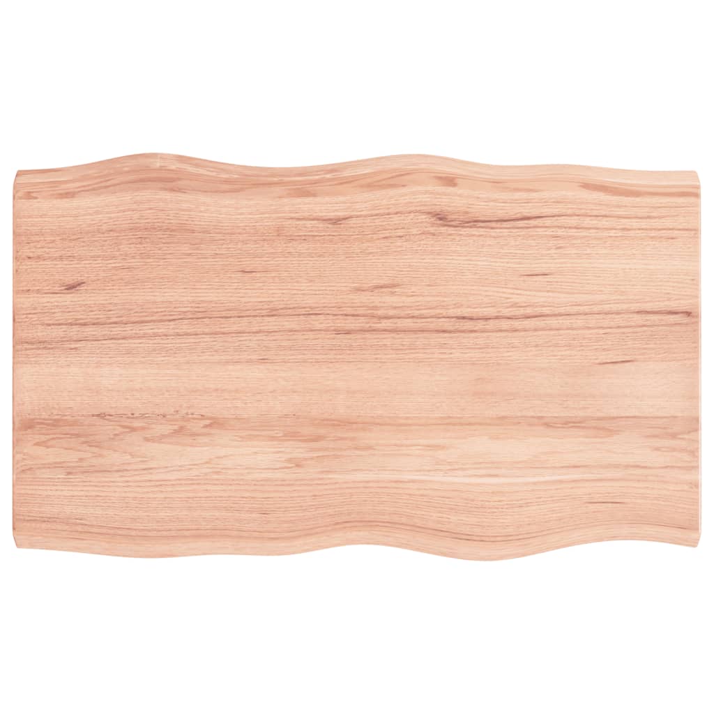 Bordplate lysebrun 100x60x(2-4)cm behandlet heltre naturlig