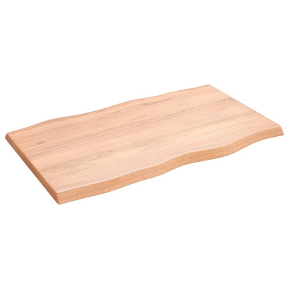 Bordplate lysebrun 100x60x(2-4)cm behandlet heltre naturlig