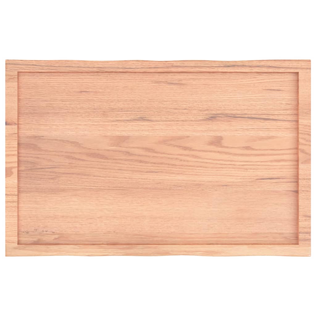 Bordplate lysebrun 100x60x(2-4)cm behandlet heltre naturlig