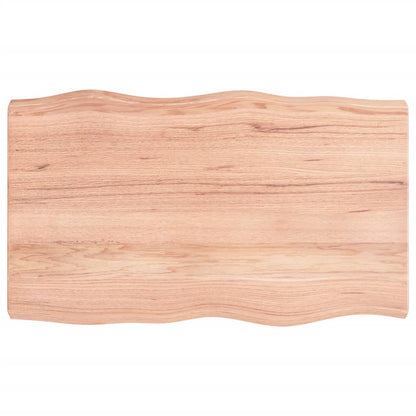 Bordplate lysebrun 100x60x(2-6)cm behandlet heltre naturlig