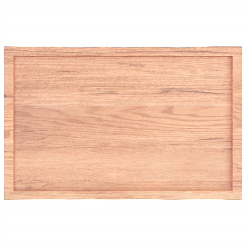 Bordplate lysebrun 100x60x(2-6)cm behandlet heltre naturlig