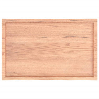 Bordplate lysebrun 100x60x(2-6)cm behandlet heltre naturlig