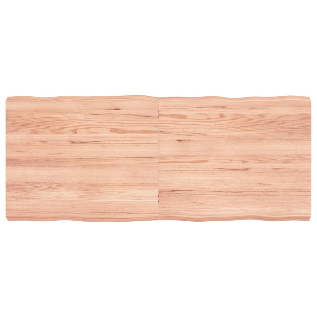 Bordplate lysebrun 120x50x(2-6)cm behandlet heltre naturlig