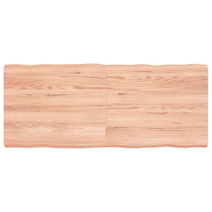 Bordplate lysebrun 120x50x(2-6)cm behandlet heltre naturlig