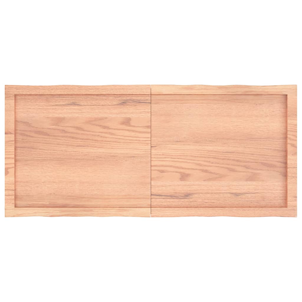 Bordplate lysebrun 120x50x(2-6)cm behandlet heltre naturlig