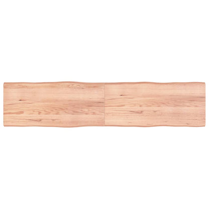 Bordplate lysebrun 220x50x(2-4)cm behandlet heltre naturlig