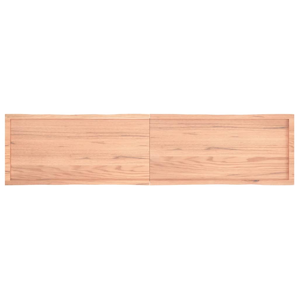 Bordplate lysebrun 220x50x(2-4)cm behandlet heltre naturlig