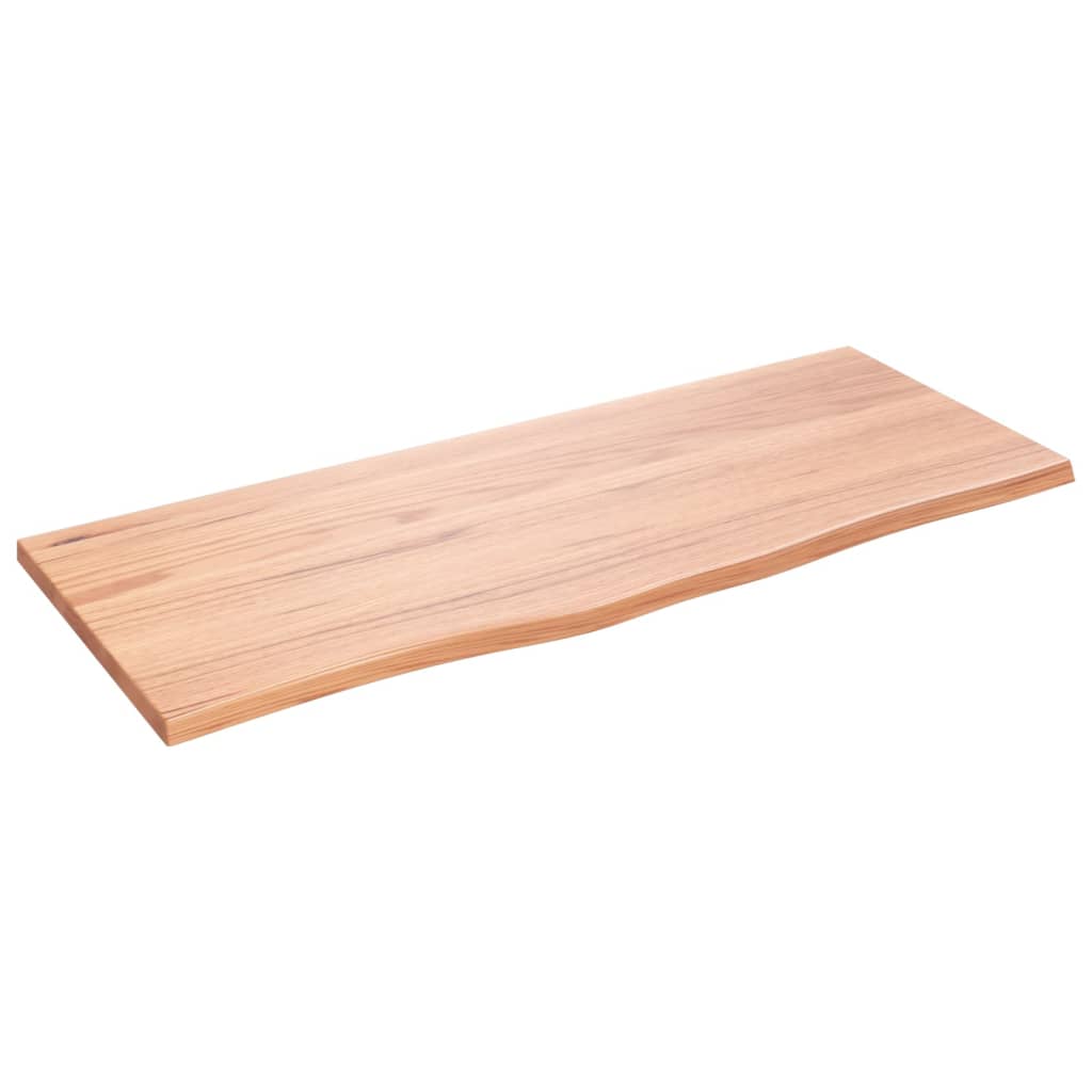 Bordplate lysebrun 100x40x2 cm behandlet heltre eik