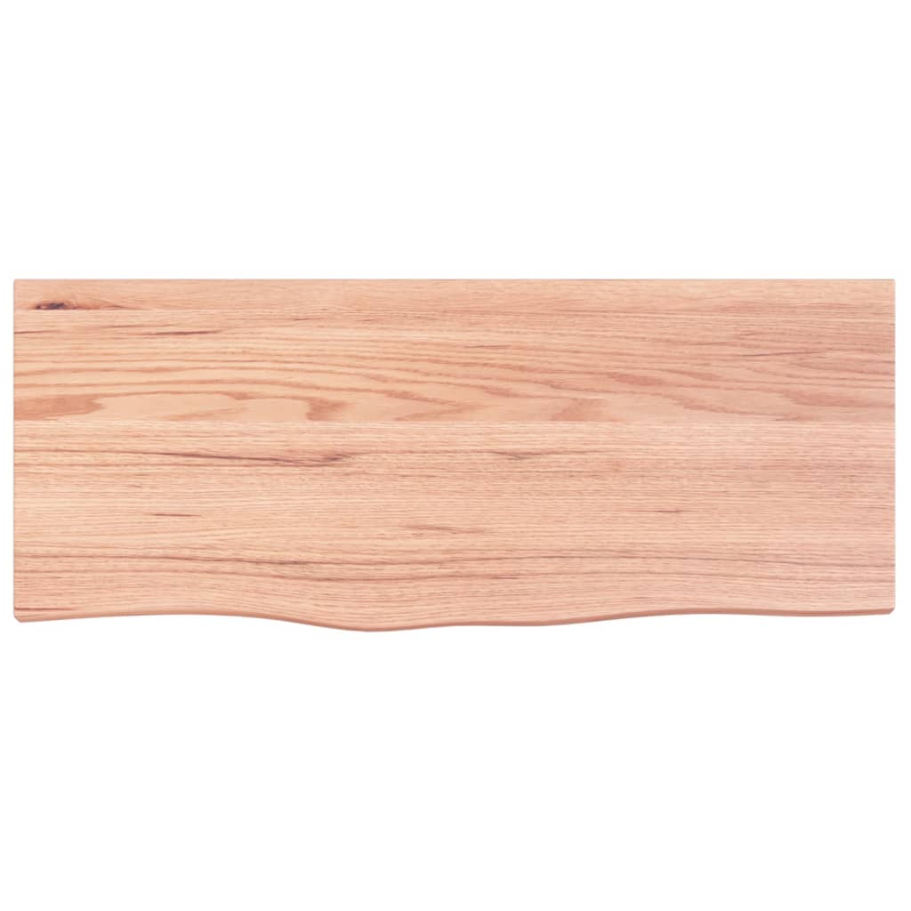 Bordplate lysebrun 100x40x2 cm behandlet heltre eik