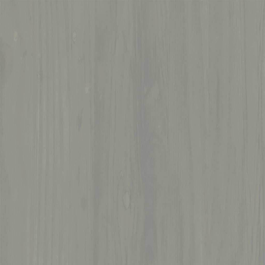 Bokhylle Grå VIGO 85x35x170 cm heltre furu