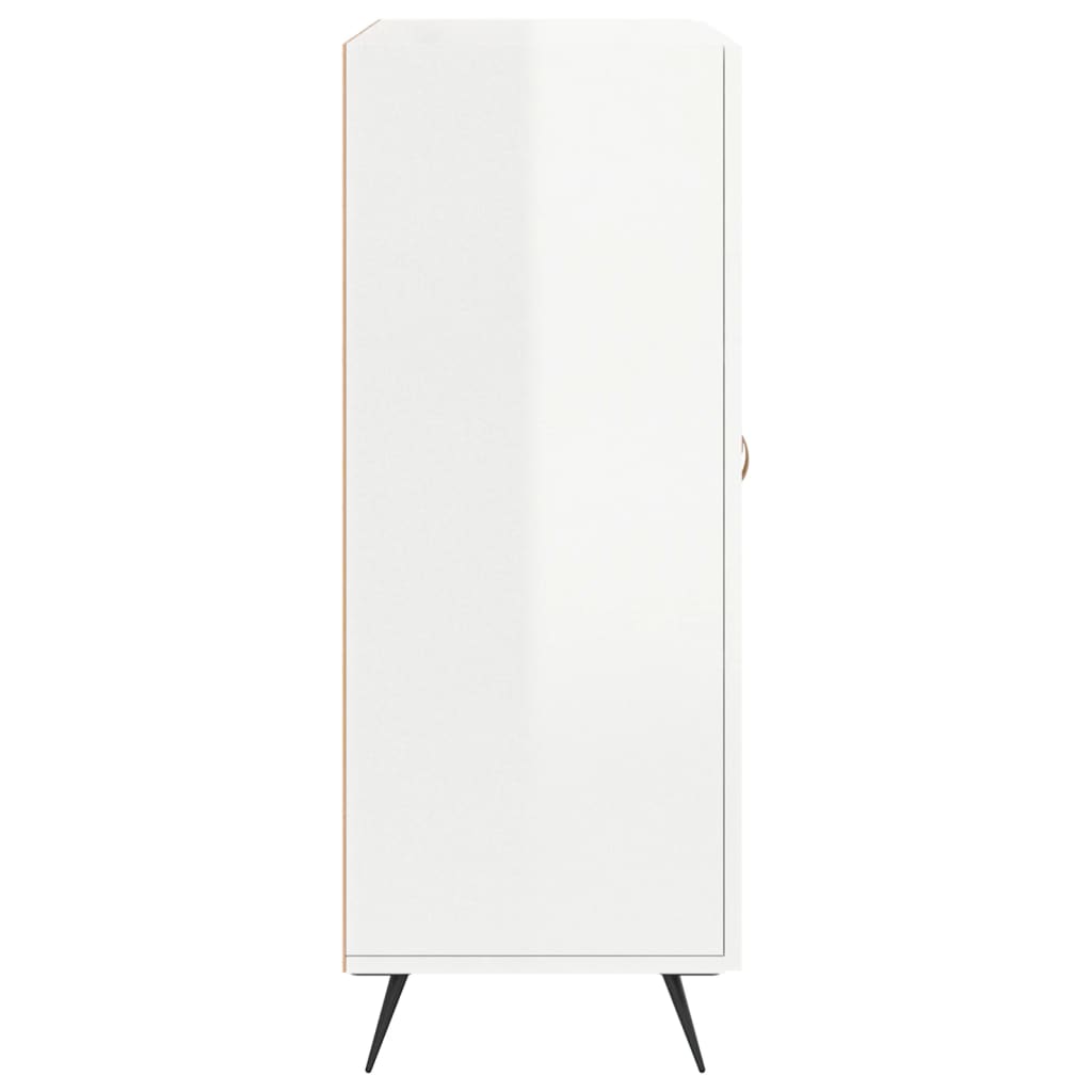 Skjenk Høyglans Hvit 69,5x34x90 cm