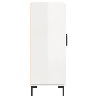 Skjenk Høyglans Hvit 69,5x34x90 cm