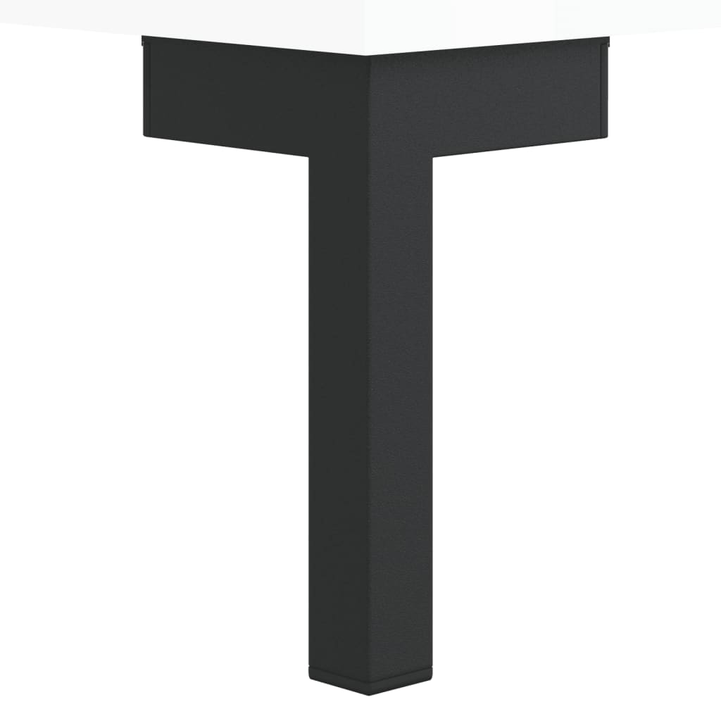 Skjenk Høyglans Hvit 69,5x34x90 cm