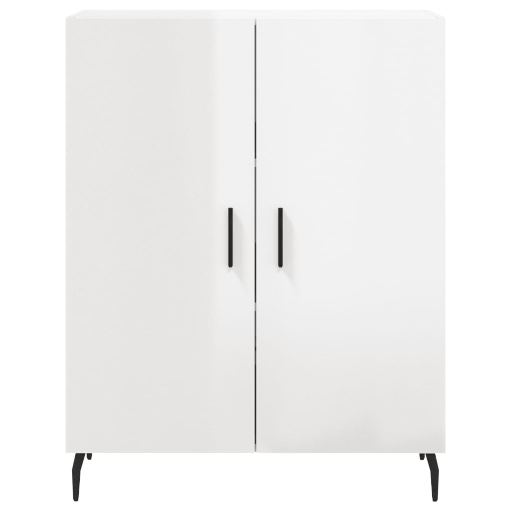 Skjenk Høyglans Hvit 69,5x34x90 cm