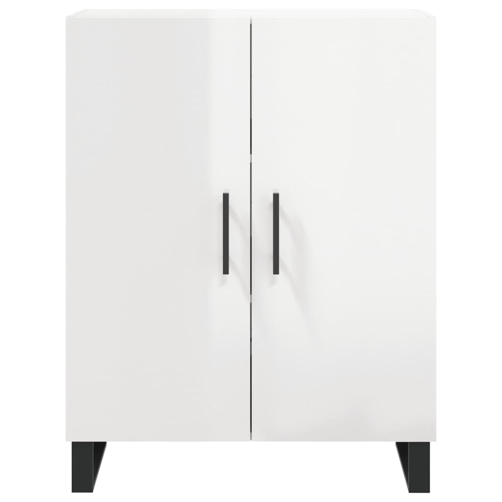 Skjenk Høyglans Hvit 69,5x34x90 cm