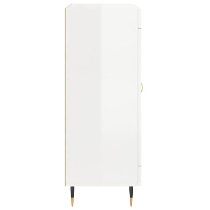 Skjenk Høyglans Hvit 69,5x34x90 cm