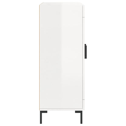 Skjenk Høyglans Hvit 69,5x34x90 cm