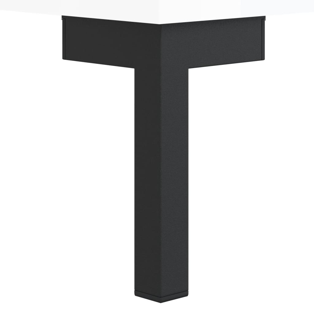 Skjenk Høyglans Hvit 69,5x34x90 cm