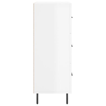 Skjenk Høyglans Hvit 69,5x34x90 cm