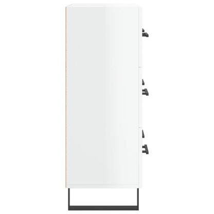 Skjenk Høyglans Hvit 69,5x34x90 cm