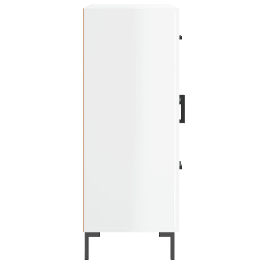 Skjenk Høyglans Hvit 69,5x34x90 cm