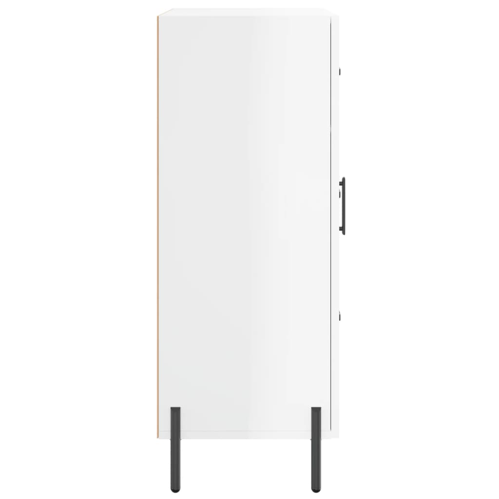 Skjenk Høyglans Hvit 69,5x34x90 cm